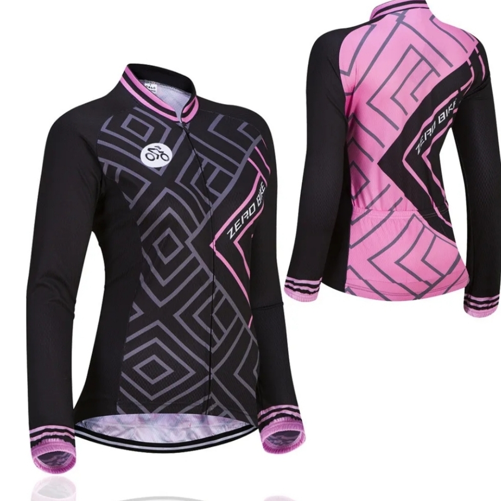 Zero Bike Black and Pink Cycling Jacket